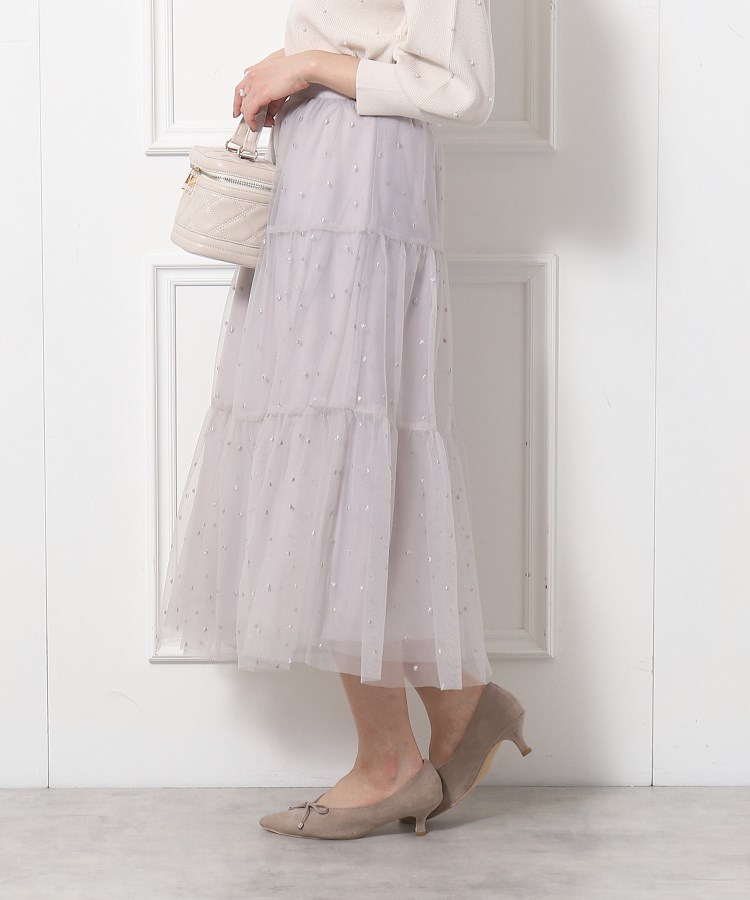 クチュールブローチ(Couture Brooch)のドットエンブロティアードスカート5