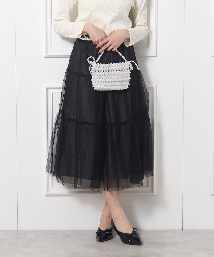 クチュールブローチ(Couture Brooch)のドットエンブロティアードスカート14