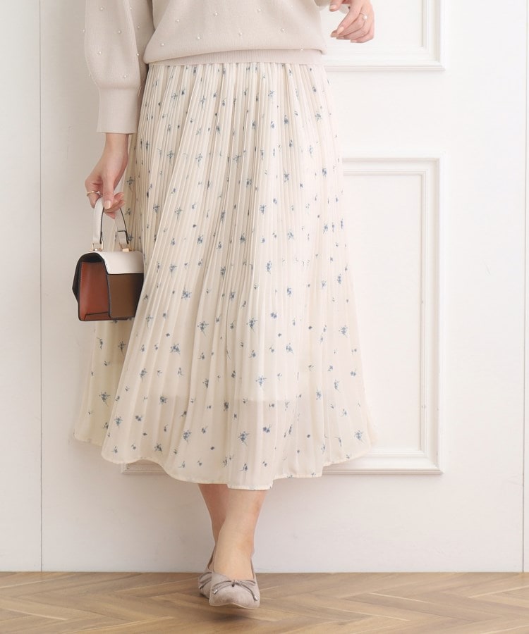 クチュールブローチ(Couture Brooch)の花柄プリーツスカート15