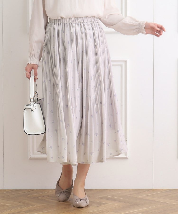 クチュールブローチ(Couture Brooch)の花柄プリーツスカート8