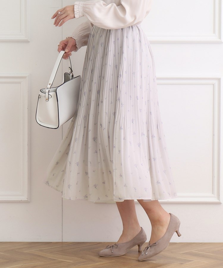 クチュールブローチ(Couture Brooch)の花柄プリーツスカート9