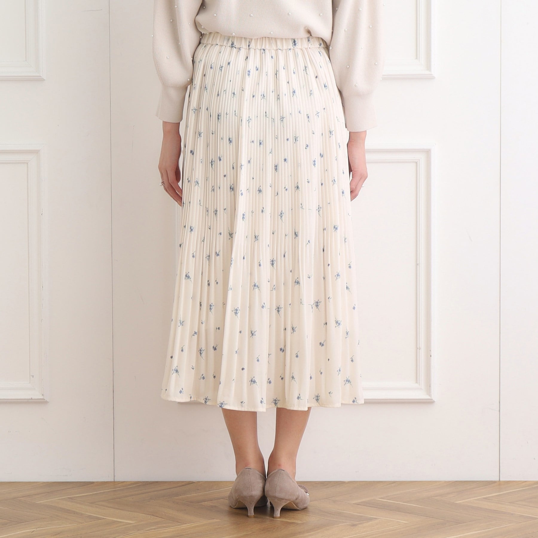 クチュールブローチ(Couture Brooch)の花柄プリーツスカート25