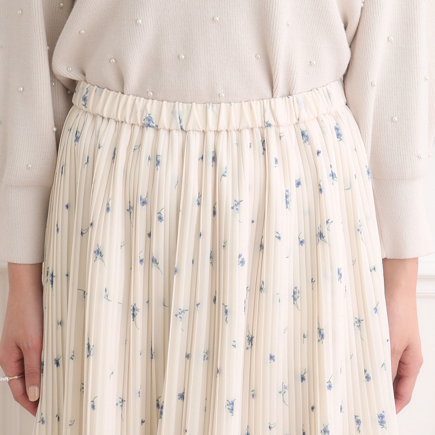 クチュールブローチ(Couture Brooch)の花柄プリーツスカート26