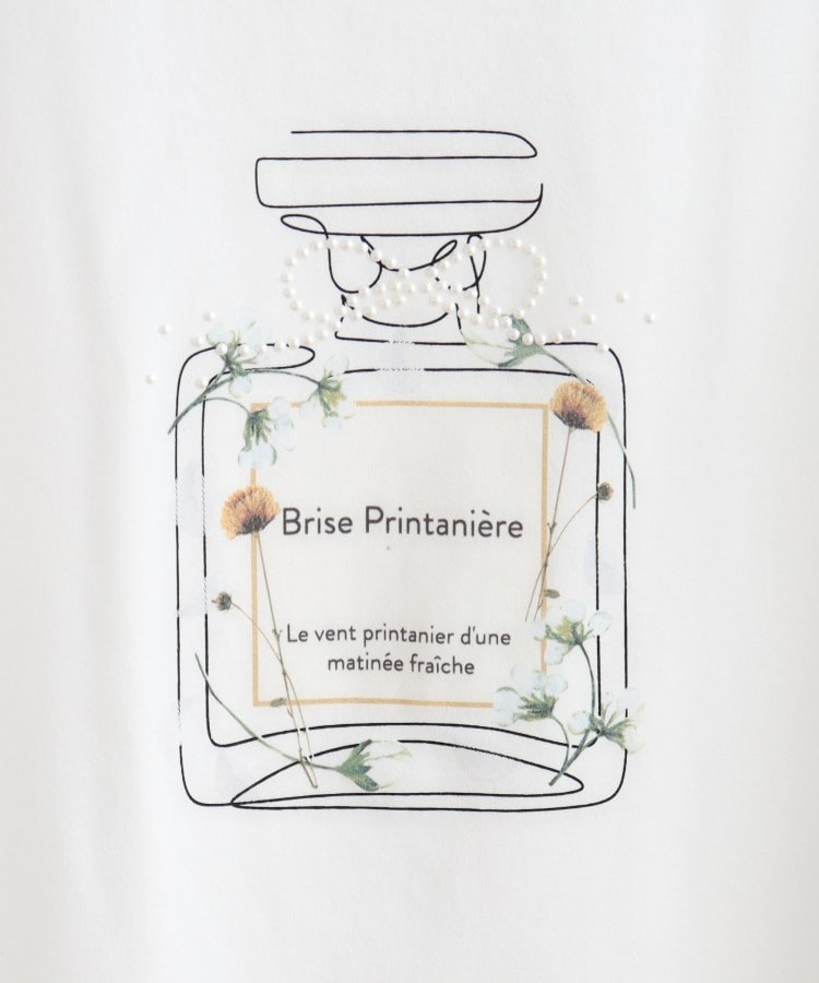 クチュールブローチ(Couture Brooch)の【マシンウォッシャブル】フラワーパフュームフレア袖Tシャツ43