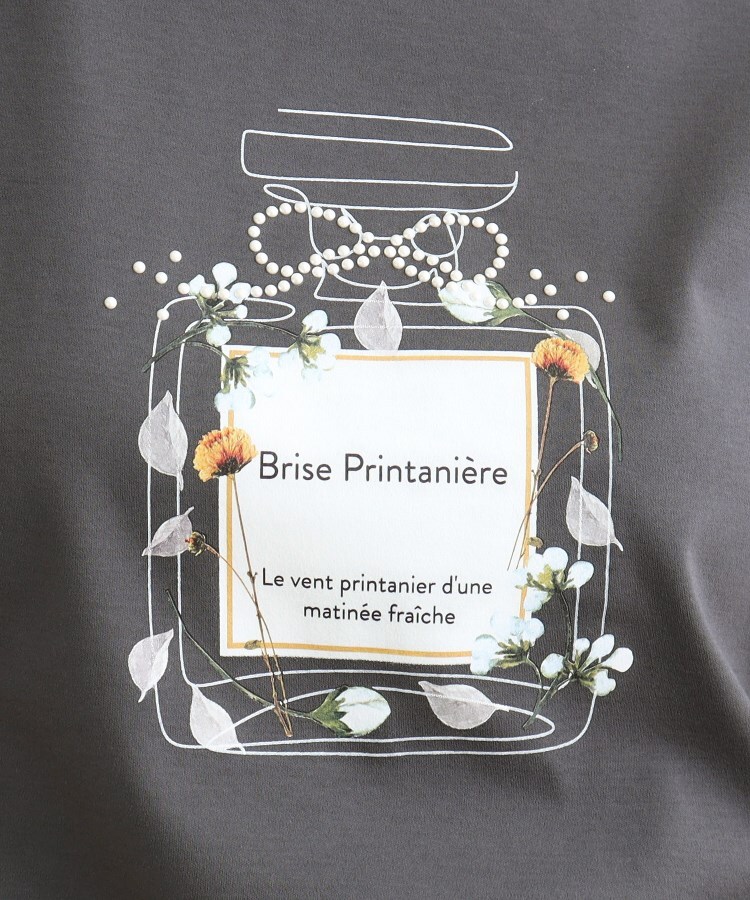 クチュールブローチ(Couture Brooch)の【マシンウォッシャブル】フラワーパフュームフレア袖Tシャツ41