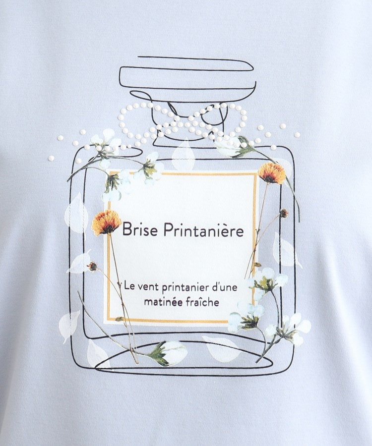 クチュールブローチ(Couture Brooch)の【マシンウォッシャブル】フラワーパフュームフレア袖Tシャツ43
