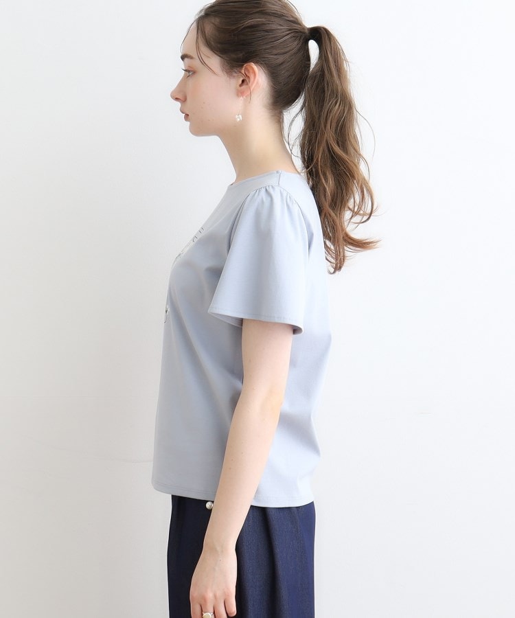 クチュールブローチ(Couture Brooch)の【マシンウォッシャブル】フラワーパフュームフレア袖Tシャツ48