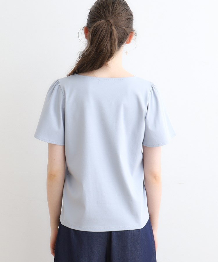 クチュールブローチ(Couture Brooch)の【マシンウォッシャブル】フラワーパフュームフレア袖Tシャツ49