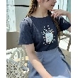 クチュールブローチ(Couture Brooch)の【マシンウォッシャブル】フラワーパフュームフレア袖Tシャツ23