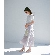クチュールブローチ(Couture Brooch)の【マシンウォッシャブル】フラワーパフュームフレア袖Tシャツ10
