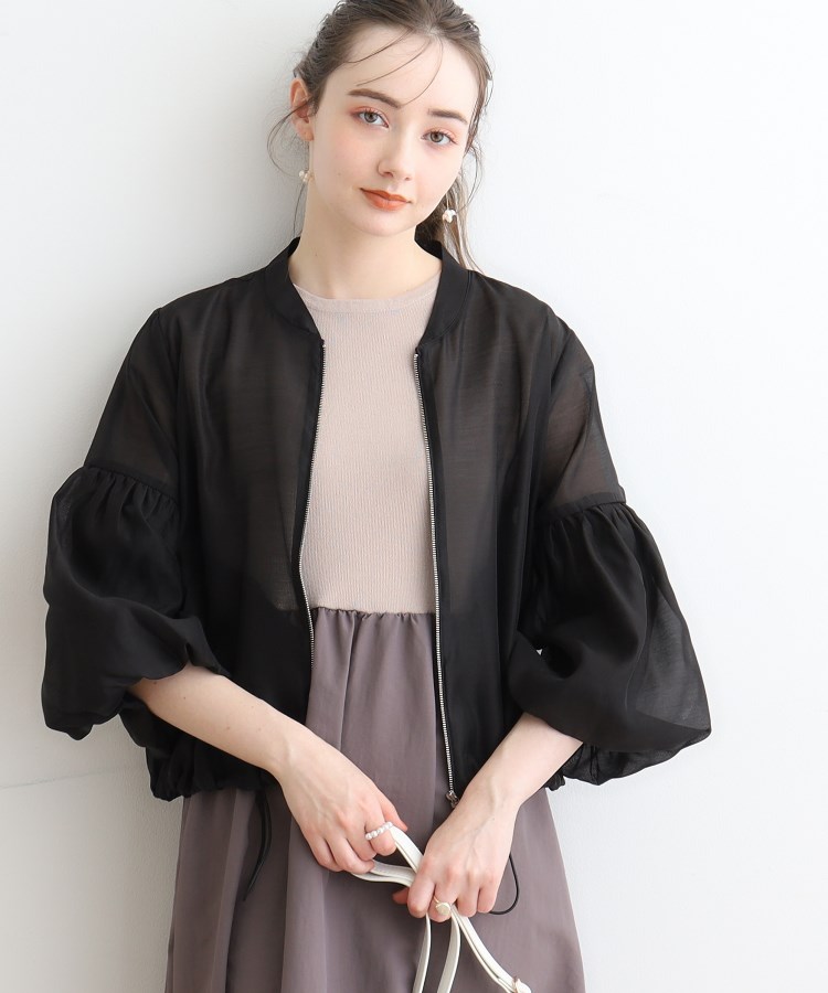 ロングシーズン対応!うす軽アウター】バックフリルシアー ロングシーズン対応!うす軽アウター】バックフリルシアー
