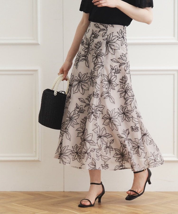 クチュールブローチ(Couture Brooch)のクレマチス エンブロオーガンスカート トープ(154)