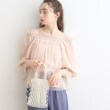 クチュールブローチ(Couture Brooch)の【オフショルにも出来る2WAY】ドットチュールシャーリングブラウス4