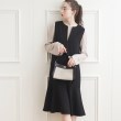 クチュールブローチ(Couture Brooch)の【オフィス／学校行事にも】Vネック裾フレアジャンスカ15
