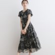 クチュールブローチ(Couture Brooch)の【お出かけ／オケージョン】オーガンフルールワンピース ブラック(119)