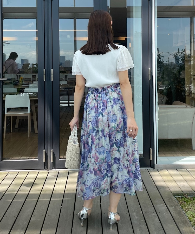クチュールブローチ(Couture Brooch)の【甘すぎない大人の花柄】Summerオーガンフルールスカート36