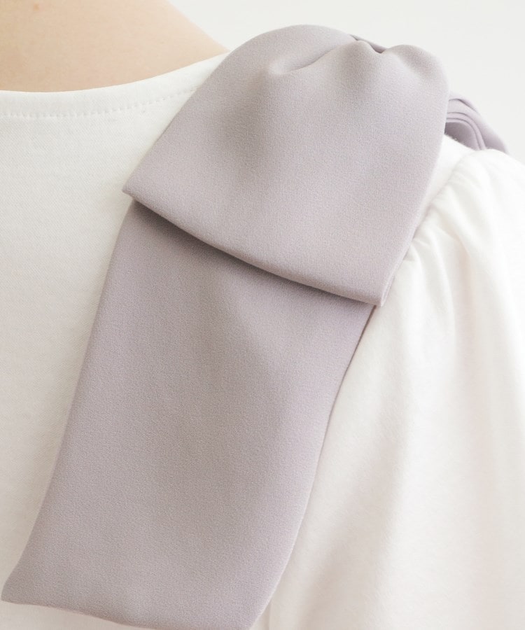 クチュールブローチ(Couture Brooch)の【接触冷感/UV】肩リボンフレアーTシャツ51