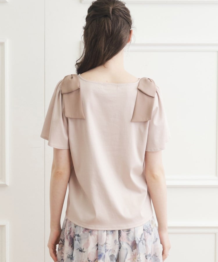 クチュールブローチ(Couture Brooch)の【接触冷感/UV】肩リボンフレアーTシャツ57