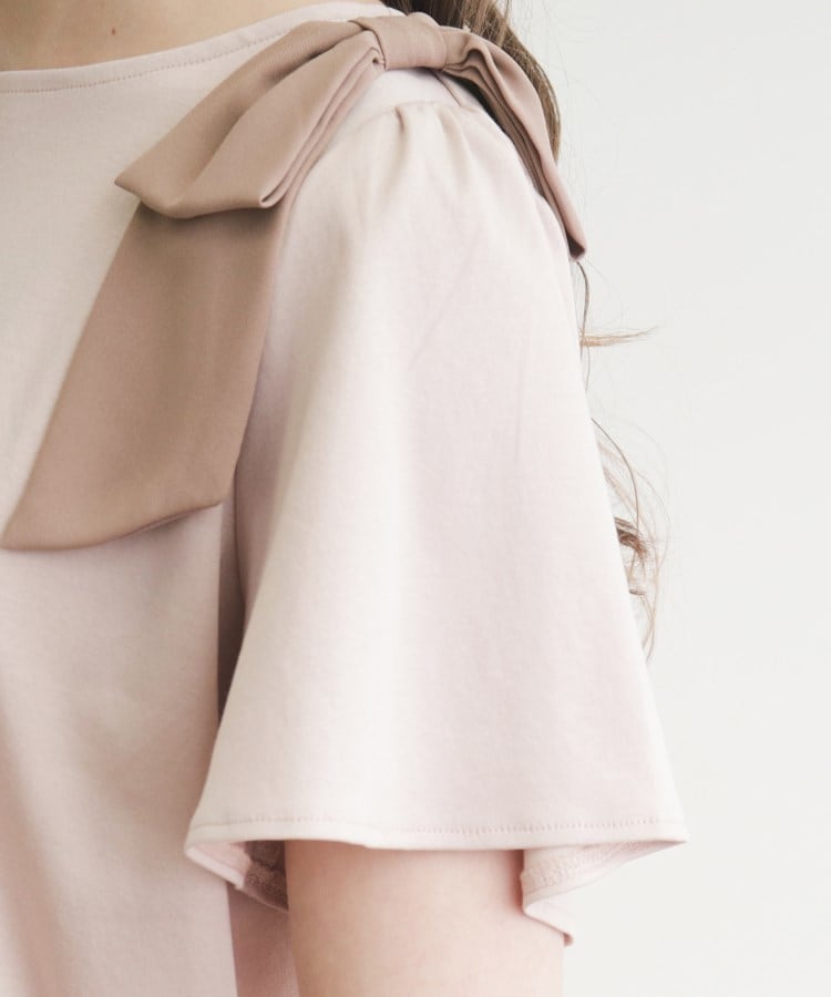 クチュールブローチ(Couture Brooch)の【接触冷感/UV】肩リボンフレアーTシャツ59
