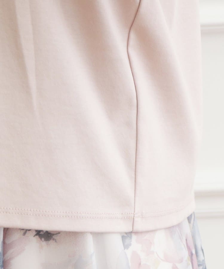 クチュールブローチ(Couture Brooch)の【接触冷感/UV】肩リボンフレアーTシャツ60