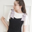 クチュールブローチ(Couture Brooch)の新色追加【接触冷感／UV】肩リボンフレアーTシャツ9