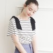 クチュールブローチ(Couture Brooch)の新色追加【接触冷感／UV】肩リボンフレアーTシャツ42