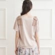 クチュールブローチ(Couture Brooch)の新色追加【接触冷感／UV】肩リボンフレアーTシャツ90