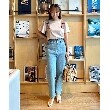 クチュールブローチ(Couture Brooch)の新色追加【接触冷感／UV】肩リボンフレアーTシャツ34