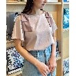 クチュールブローチ(Couture Brooch)の新色追加【接触冷感／UV】肩リボンフレアーTシャツ37