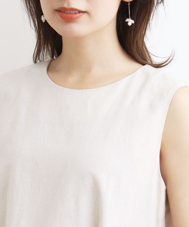 クチュールブローチ(Couture Brooch)のリネンコットンフレアワンピース29