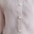 クチュールブローチ(Couture Brooch)の【羽織でも、一枚着としても】パール調ボタンシアーシャツ54