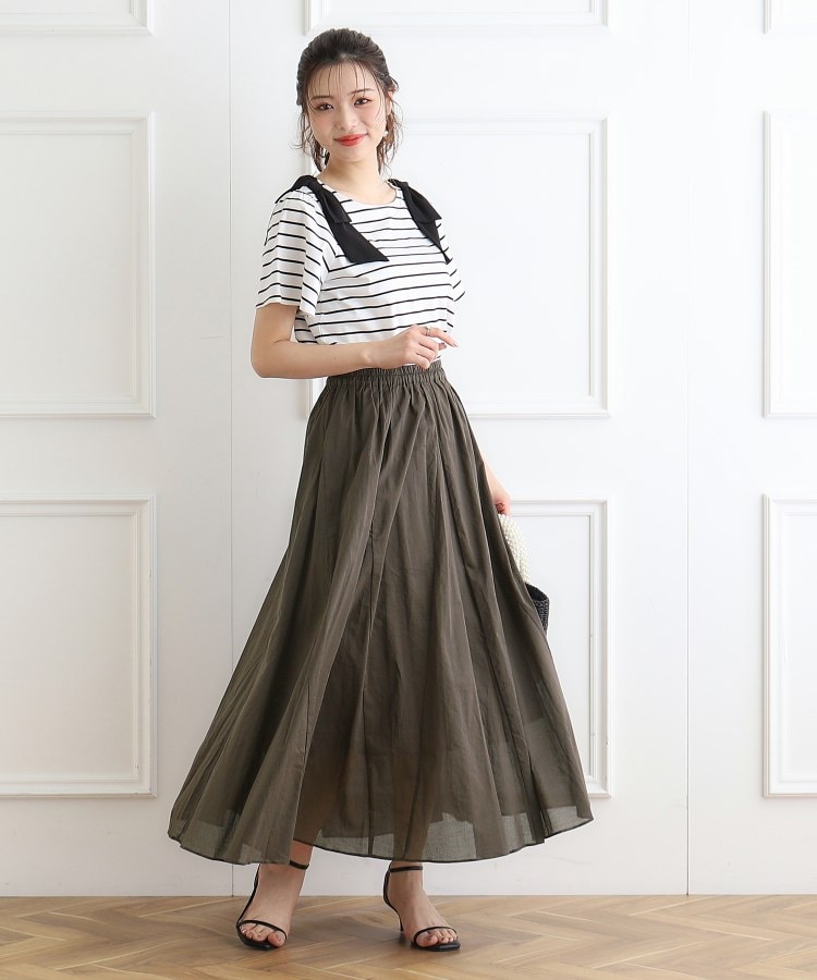 クチュールブローチ(Couture Brooch)のコットンボイルフレアスカート4