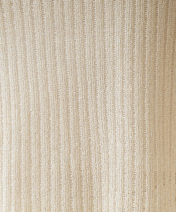 クチュールブローチ(Couture Brooch)のラメリブ５分袖ニット16