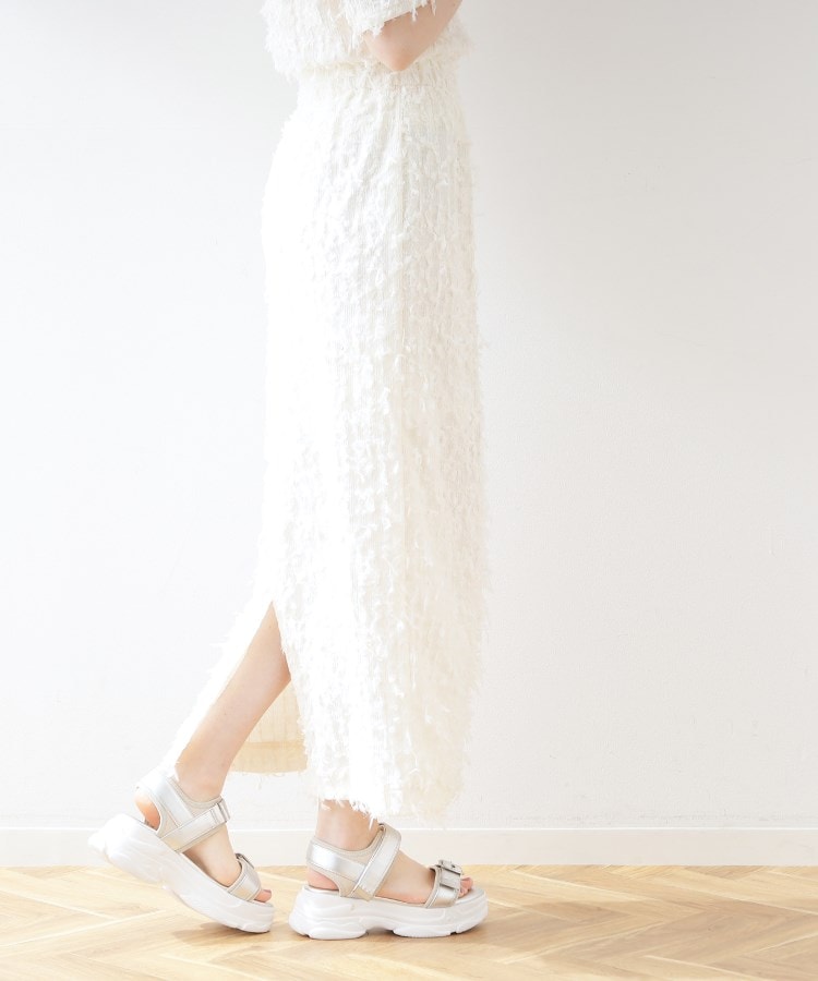 クチュールブローチ(Couture Brooch)のフリンジカットタイトスカート1