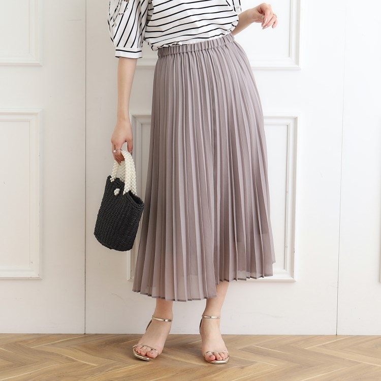 クチュールブローチ(Couture Brooch)のシャイニープリーツスカート マキシ・ロングスカート