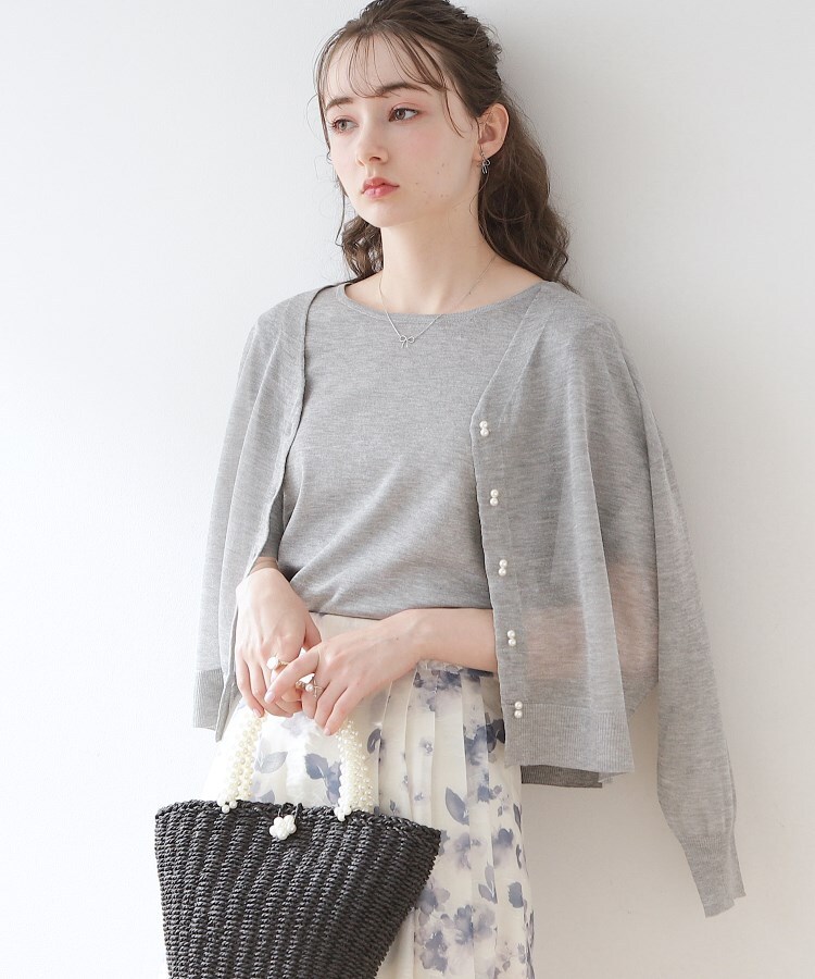 クチュールブローチ(Couture Brooch)の新色＆追加入荷【冷房対策・日焼け対策にも◎】LEVITA／ダブルパール調釦ドロップカーディガン22