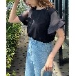 クチュールブローチ(Couture Brooch)の【接触冷感/UVケア/マシンウォッシャブル】袖シアーフレアデザイントップス29
