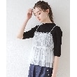 クチュールブローチ(Couture Brooch)の【レイヤードスタイル】チュールギャザーキャミソールビスチェ8