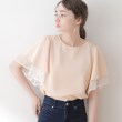 クチュールブローチ(Couture Brooch)の【洗える・二の腕カバー】レース重ねフレアブラウス37