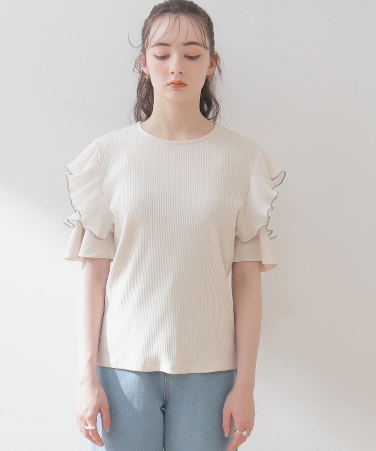 クチュールブローチ(Couture Brooch)の袖プリーツドッキングプルオーバー27
