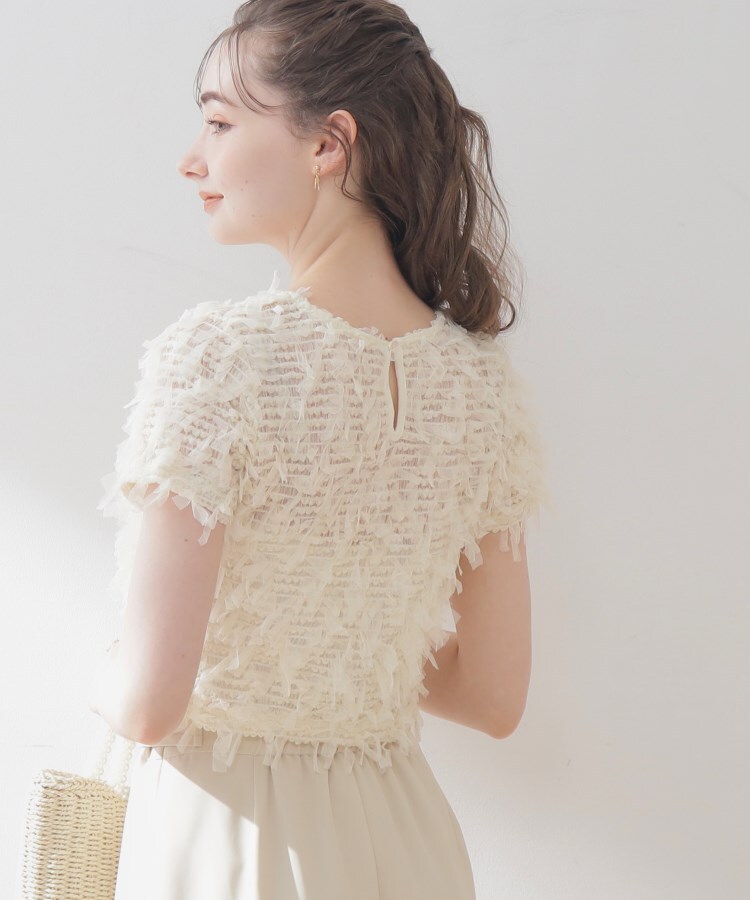 クチュールブローチ(Couture Brooch)のチュールシャーリングコンパクトプルオーバー6
