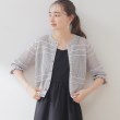クチュールブローチ(Couture Brooch)の配色透かし編みカーディガン13