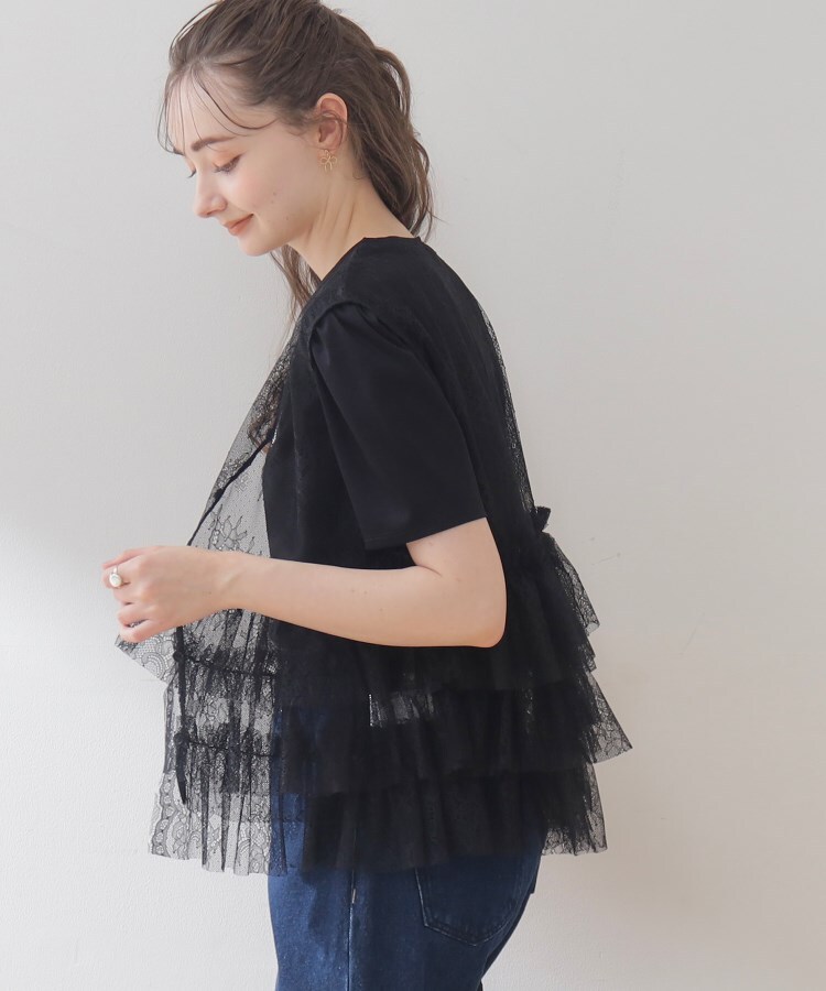 クチュールブローチ(Couture Brooch)のチュールレースフリルノースリチュニック12