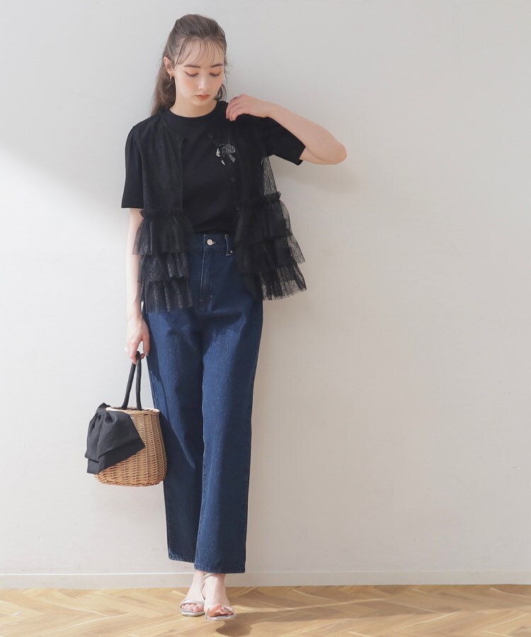 クチュールブローチ(Couture Brooch)のチュールレースフリルノースリチュニック7