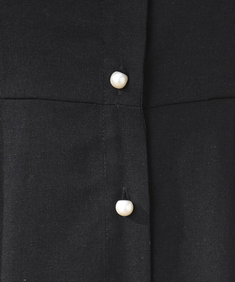 クチュールブローチ(Couture Brooch)のリネンパール調釦ワンピース8