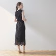 クチュールブローチ(Couture Brooch)の【軽やかで上品なひざ下丈】ケミカルレーススカート3