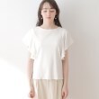 クチュールブローチ(Couture Brooch)の【洗える・二の腕カバー】ピコレースフレア袖テレコ37