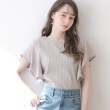 クチュールブローチ(Couture Brooch)の【洗える・二の腕カバー】ピコレースフレア袖テレコ グレー(012)