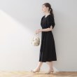 クチュールブローチ(Couture Brooch)の【洗える・二の腕カバー】ウエストシャーリングVネックワンピース18