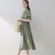 クチュールブローチ(Couture Brooch)の【洗える・二の腕カバー】ウエストシャーリングVネックワンピース26